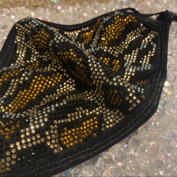 🎉 HP🎉✨ #25 Tiger✨  Crystal Bling Mask - Picture 2 of 13